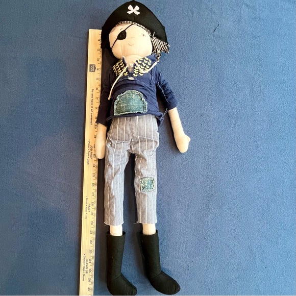 Pottery Barn Kids PIRATE Plush DOLL 27” - Picture 2 of 4